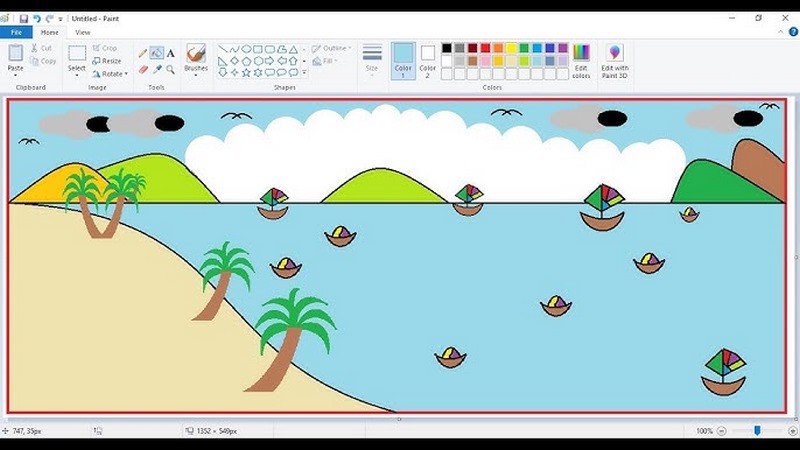 Phần mềm paint có nhiều ưu điểm